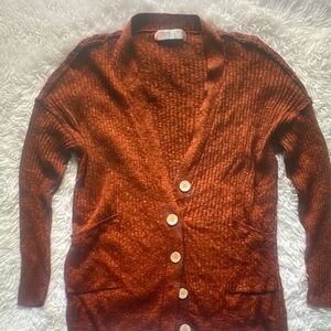 Free People Beach Oversized Maiya V-Neck Ribed Sweater